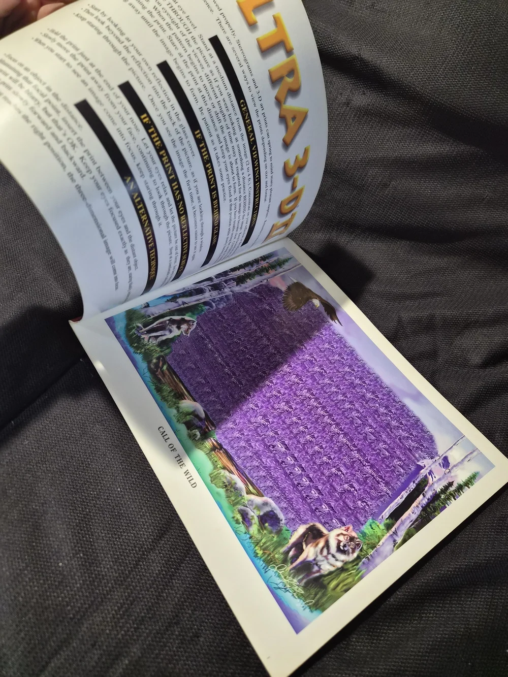 Ultra 3-D II Fine Art Print Book - Red Cover with Purple 3D Image